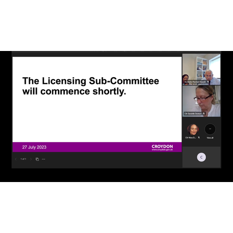 Licensing Sub-Committee poster